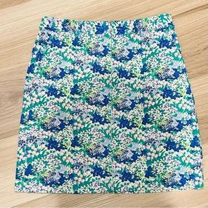 Talbots Floral Knee Length Fully Lined Skirt NWOT Size 2P (SKT016)